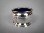 Sterling Silver Cauldron Salt Cellar by Henry Pidduck & Sons, London, 1934. - Harrington Antiques