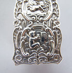 Sterling Silver 'Cherub' Pill Box by Richards & Knight, Birmingham 1985 - Harrington Antiques