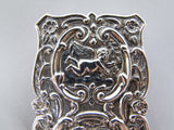 Sterling Silver 'Cherub' Pill Box by Richards & Knight, Birmingham 1985 - Harrington Antiques