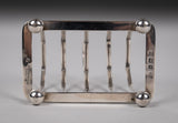 Sterling Silver Five-Bar Toast Rack by Adie Brothers, Birmingham, 1926 - Harrington Antiques