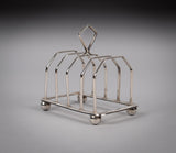 Sterling Silver Five-Bar Toast Rack by Adie Brothers, Birmingham, 1926 - Harrington Antiques