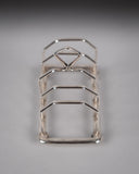 Sterling Silver Five-Bar Toast Rack by Adie Brothers, Birmingham, 1926 - Harrington Antiques