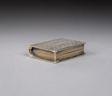 Sterling Silver Gilt Book Vinaigrette by Taylor and Perry, Birmingham, 1831. - Harrington Antiques