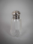 Sterling Silver Glass Scent Bottle. London, 1930. - Harrington Antiques