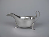 Sterling Silver Gravy / Sauce Boat by Viners Ltd, Sheffield, 1934 - Harrington Antiques