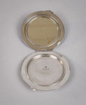 Sterling Silver & Guilloche Enamel RAF Compact by Adie Brothers, Birmingham, 1936. - Harrington Antiques