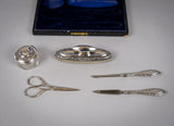 Sterling Silver Manicure Set by William Devenport, Birmingham, 1915. - Harrington Antiques