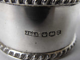 Sterling Silver Napkin Ring by James Dixon & Sons, Sheffield, 1942. - Harrington Antiques