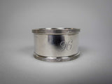 Sterling Silver Napkin Ring by Robert Pringle & Sons, London, 1942. - Harrington Antiques