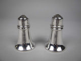 Sterling Silver Salt and Pepper Shakers by Sanders & Mackenzie, Birmingham, 1972. - Harrington Antiques