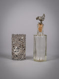 Sterling Silver Scent Bottle Cover & Bottle. Sydney & Co, 1905. - Harrington Antiques