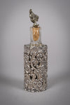 Sterling Silver Scent Bottle Cover & Bottle. Sydney & Co, 1905. - Harrington Antiques
