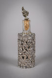 Sterling Silver Scent Bottle Cover & Bottle. Sydney & Co, 1905. - Harrington Antiques