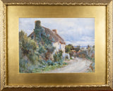 Tom Clough (1867-1943) - Figure On A Country Lane. Watercolour. - Harrington Antiques