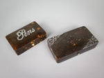 Tortoiseshell & Silver Pin Boxes by Cornelius Desormeaux, 1894 & 95. Retailed by Rowell, Oxford. - Harrington Antiques