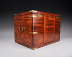 Unusual 19th Century Mahogany Campaign Box / Chest - Harrington Antiques