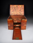 Unusual 19th Century Mahogany Campaign Box / Chest - Harrington Antiques