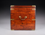 Unusual 19th Century Mahogany Campaign Box / Chest - Harrington Antiques