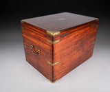 Unusual 19th Century Mahogany Campaign Box / Chest - Harrington Antiques