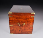 Unusual 19th Century Mahogany Campaign Box / Chest - Harrington Antiques