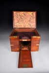 Unusual 19th Century Mahogany Campaign Box / Chest - Harrington Antiques