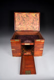 Unusual 19th Century Mahogany Campaign Box / Chest - Harrington Antiques