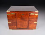 Unusual 19th Century Mahogany Campaign Box / Chest - Harrington Antiques