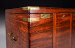 Unusual 19th Century Mahogany Campaign Box / Chest - Harrington Antiques