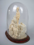 Unusual 19th Century Wax Work Diorama In Original Glass Dome - Harrington Antiques