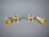 Unusual Pair of 19th Century Carved Bone Cherub Candle Holders. - Harrington Antiques
