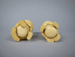 Unusual Pair of 19th Century Carved Bone Cherub Candle Holders. - Harrington Antiques