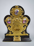 Victorian Betjemann's Patent Coromandel & Porcelain Book Slide, c.1860. - Harrington Antiques