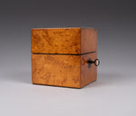 Victorian Birds Eye Maple Miniature Scent Bottle Box / Casket - Harrington Antiques