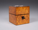 Victorian Birds Eye Maple Miniature Scent Bottle Box / Casket - Harrington Antiques