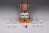 Victorian Birds Eye Maple Miniature Scent Bottle Box / Casket - Harrington Antiques