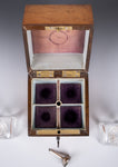 Victorian Birds Eye Maple Miniature Scent Bottle Box / Casket - Harrington Antiques