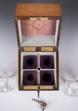 Victorian Birds Eye Maple Miniature Scent Bottle Box / Casket - Harrington Antiques