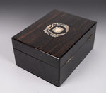 Victorian Coromandel & Mother Of Pearl Jewellery Box - Harrington Antiques