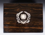 Victorian Coromandel & Mother Of Pearl Jewellery Box - Harrington Antiques