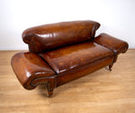 Victorian Double Drop-End Chesterfield Leather Sofa by Robertson & Coleman Ltd, Norwich. - Harrington Antiques