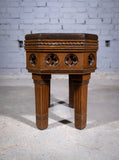 Victorian Gothic Revival Oak Side Table - Harrington Antiques