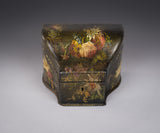 Victorian Papier Mache Painted Stationary Box, c.1870 - Harrington Antiques