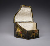 Victorian Papier Mache Painted Stationary Box, c.1870 - Harrington Antiques