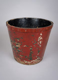 Victorian Papier Mache Royal Arms Fire Bucket. - Harrington Antiques