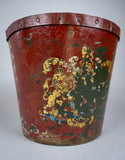 Victorian Papier Mache Royal Arms Fire Bucket. - Harrington Antiques