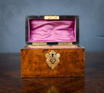 Victorian Walnut & Agate Cabochon Casket / Box - Harrington Antiques