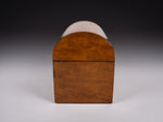 Victorian Walnut Dome Top Tea Caddy With Fitted Interior - Harrington Antiques