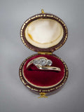 Vintage 9 Carat Yellow Gold and Diamond Ring. Size - W. - Harrington Antiques