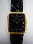 Vintage Raymond Weil Geneve Quartz 9004 Plaque ORG 10 Black Watch. - Harrington Antiques